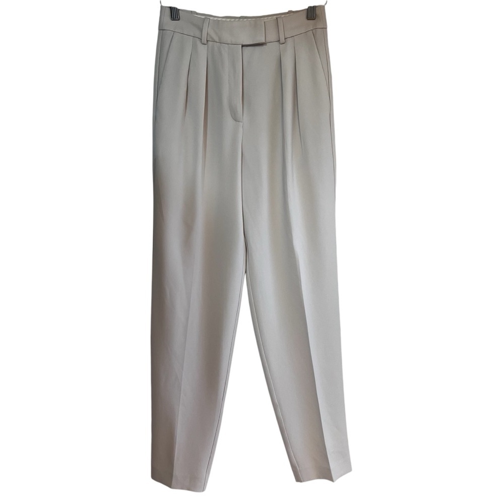 Babaton Cream Pleated Pants - Picture 1 of 14